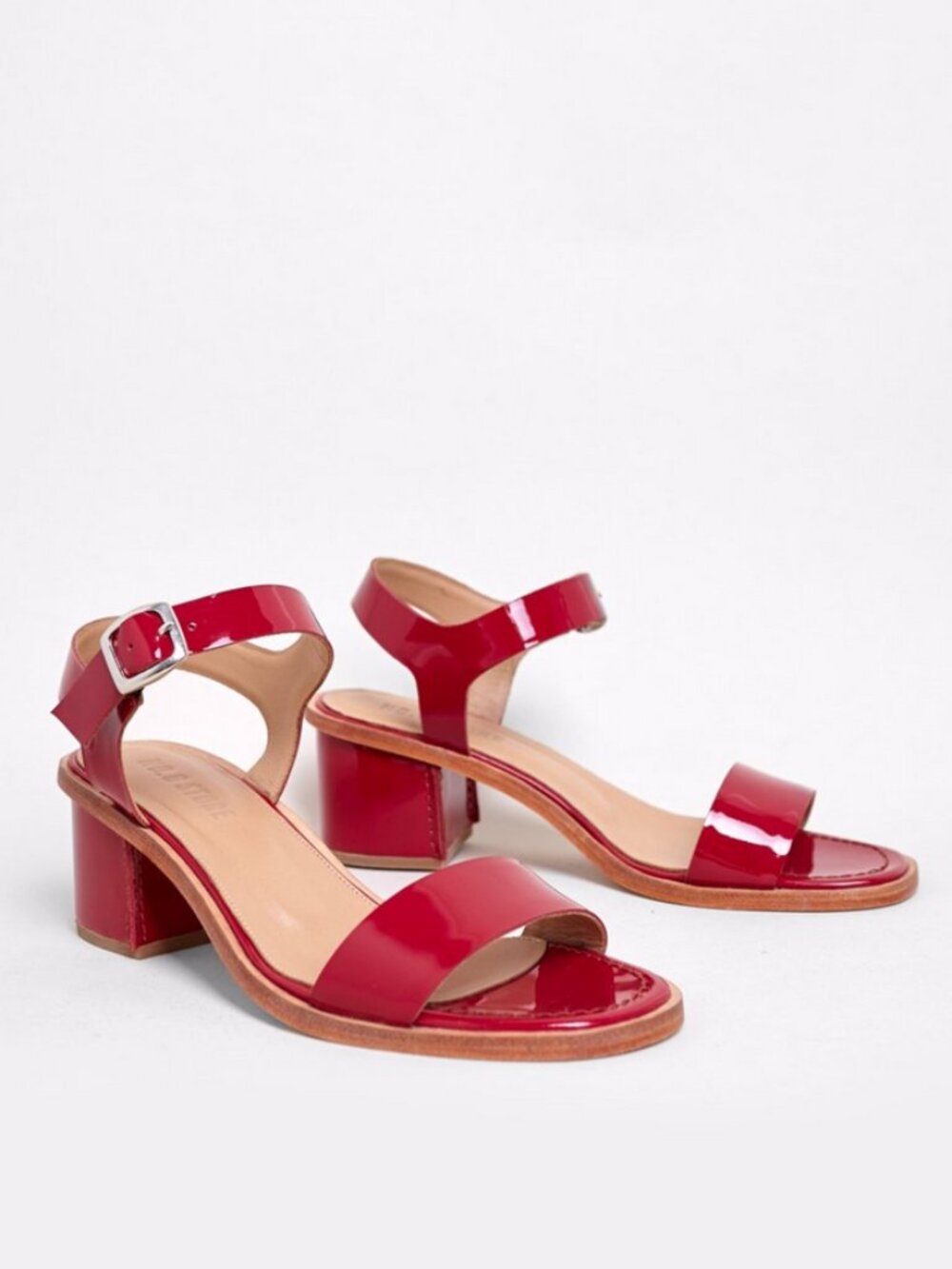No6 Store Raspberry Patent Palermo Sandal size 37